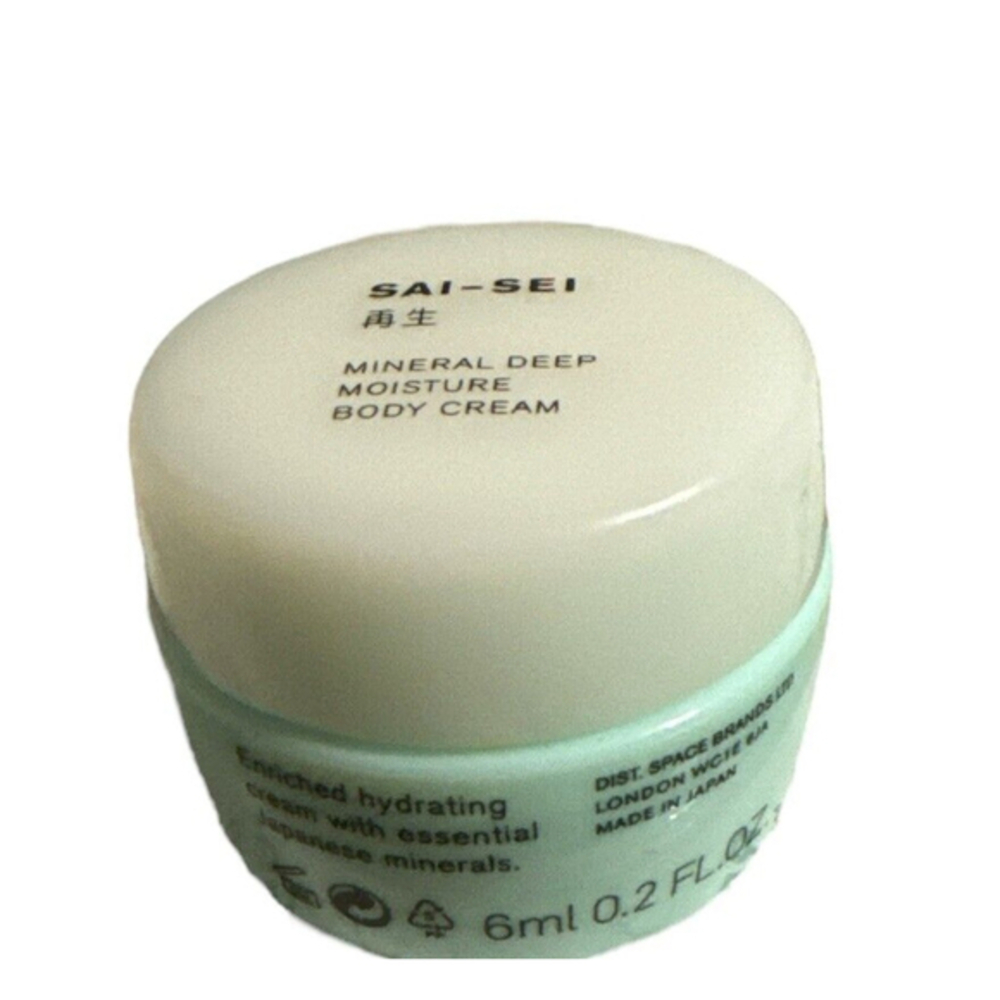 Sai-Sei Mineral Deep Moisture Body Cream 6ml New Sample